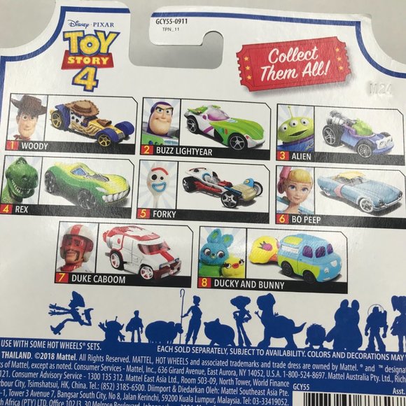 Mattel Hot Wheels Toy Story 4 Alien Character Car New - Picture 9 of 9